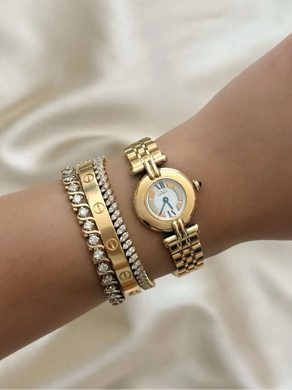 AUTHENTIC RARE CARTIER GOLD WATCH - WITH BOX